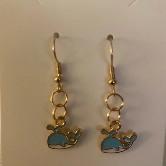 Jewelry - 🖤 (2 for $15) Handmade Whale Earrings